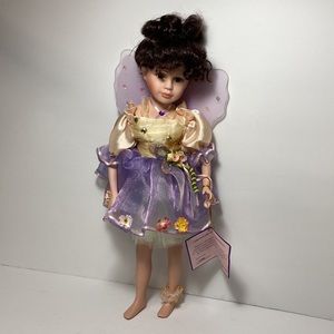 Vintage GOLDENVALE  1-2000 LYNN Beautiful Porcelain Fairy Doll 16.5 Tall